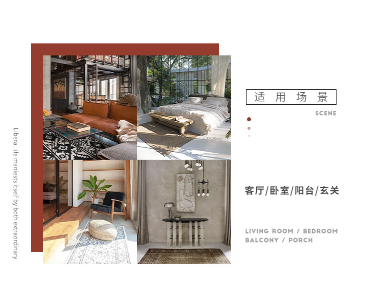 复古民族风客厅地毯,酒店民宿地毯,卧室床边毯,土耳其波斯地毯