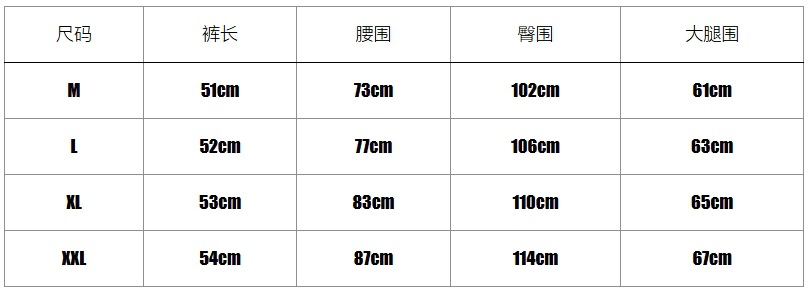牛仔短裤尺寸表.jpg